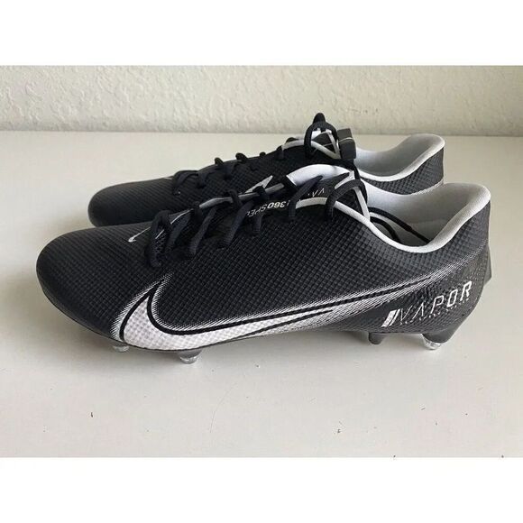 Nike Vapor Edge 360 Speed Black White Football Cleat DT DO1145-001 Men\'s Sz 15 W